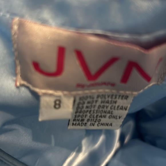 Light blue strapless party dress - Picture 4 of 4